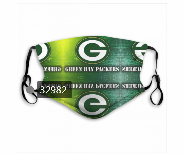 New 2021 NFL Green Bay Packers 124 Dust mask with filter